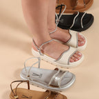 Papete de Tira em Couro Pelica Bela — conforto anatômico com brilho e ajuste fácil