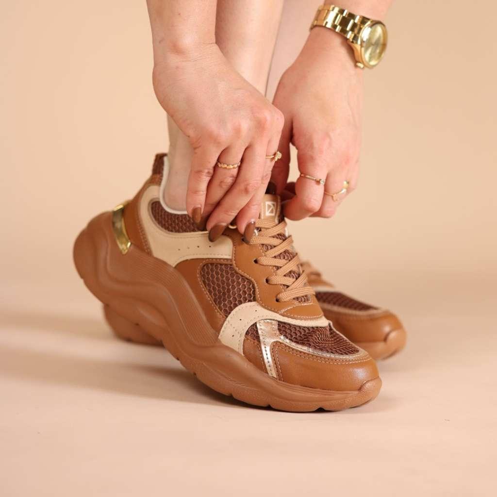 Tênis Sneaker Evelyn – Estilo Urbano com Conforto Absoluto