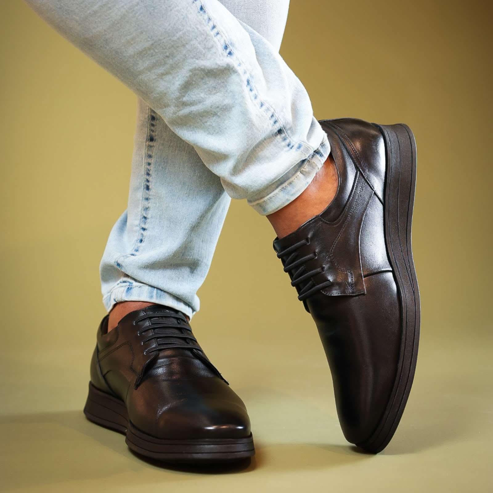 SAPATO MASCULINO CASUAL COURO LEGITIMO PIETRO - Banana Calçados - 