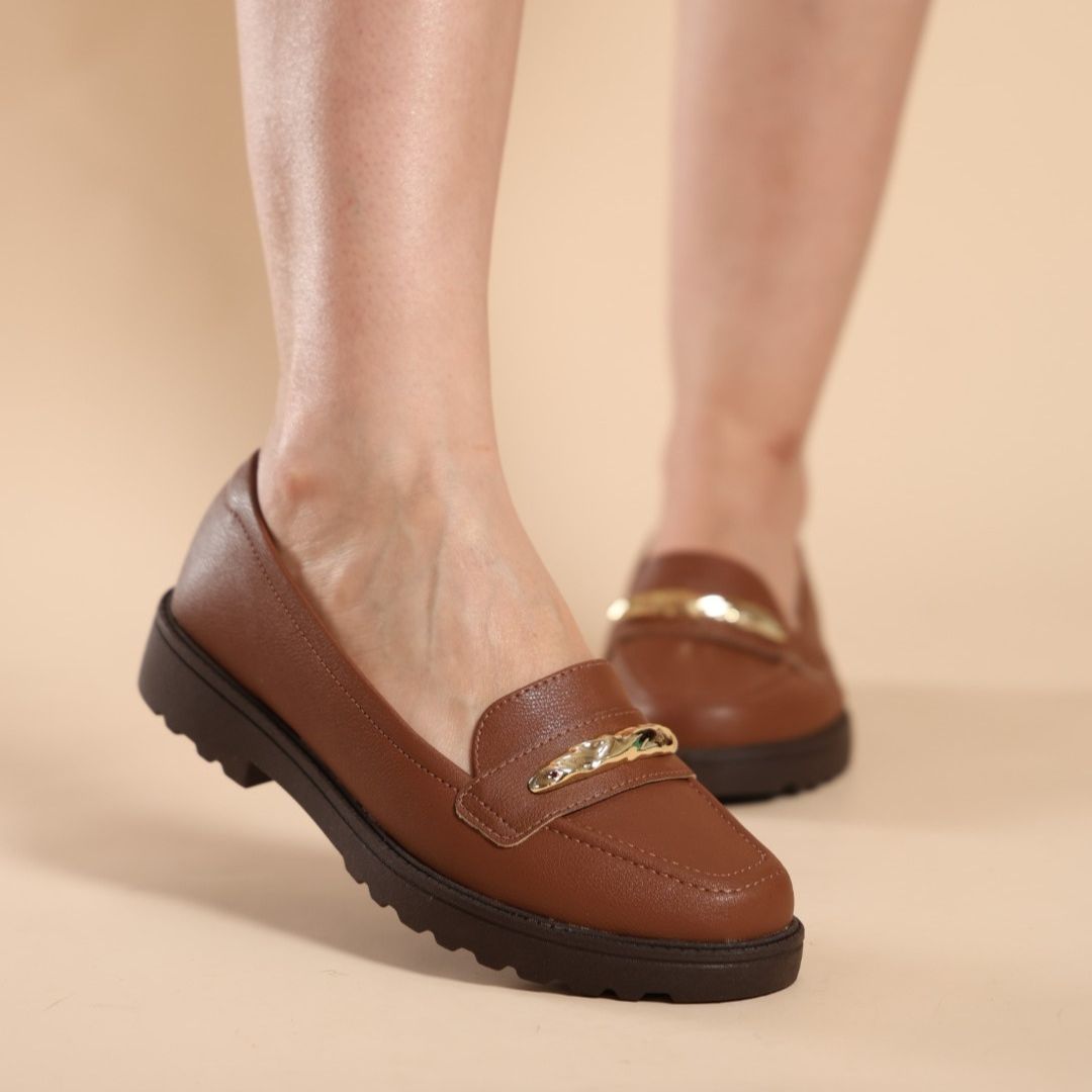 Mocassim Feminino Ortopédico Íris — conforto de verdade para pés sensíveis