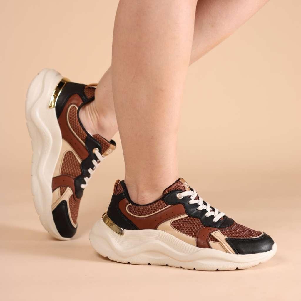 Tênis Sneaker Evelyn – Estilo Urbano com Conforto Absoluto
