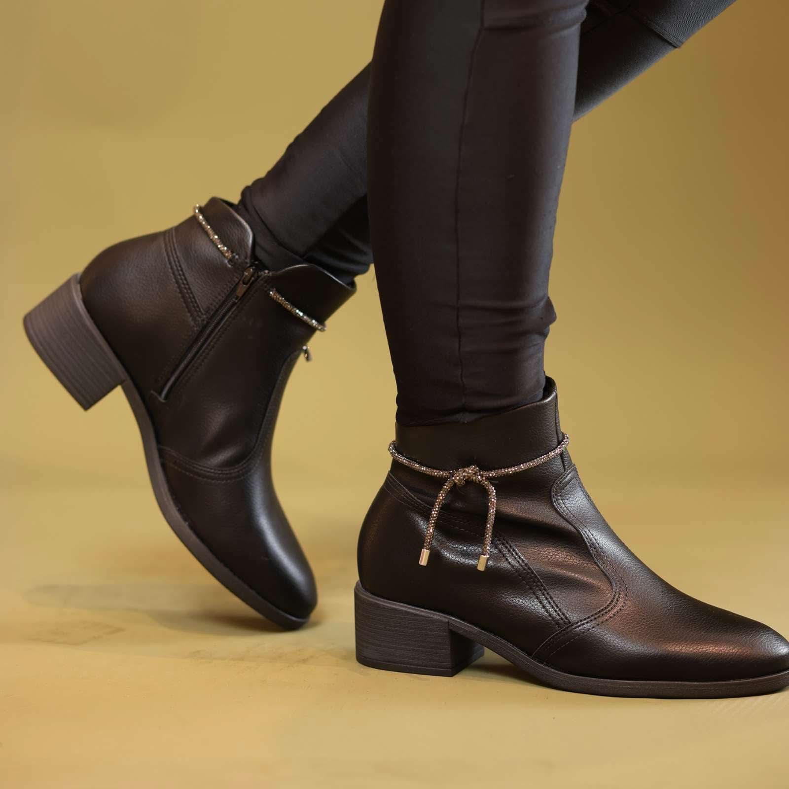 BOTA ULTRACONFORTO COURO NAPA RAQUEL - Banana Calçados - Bota feminina