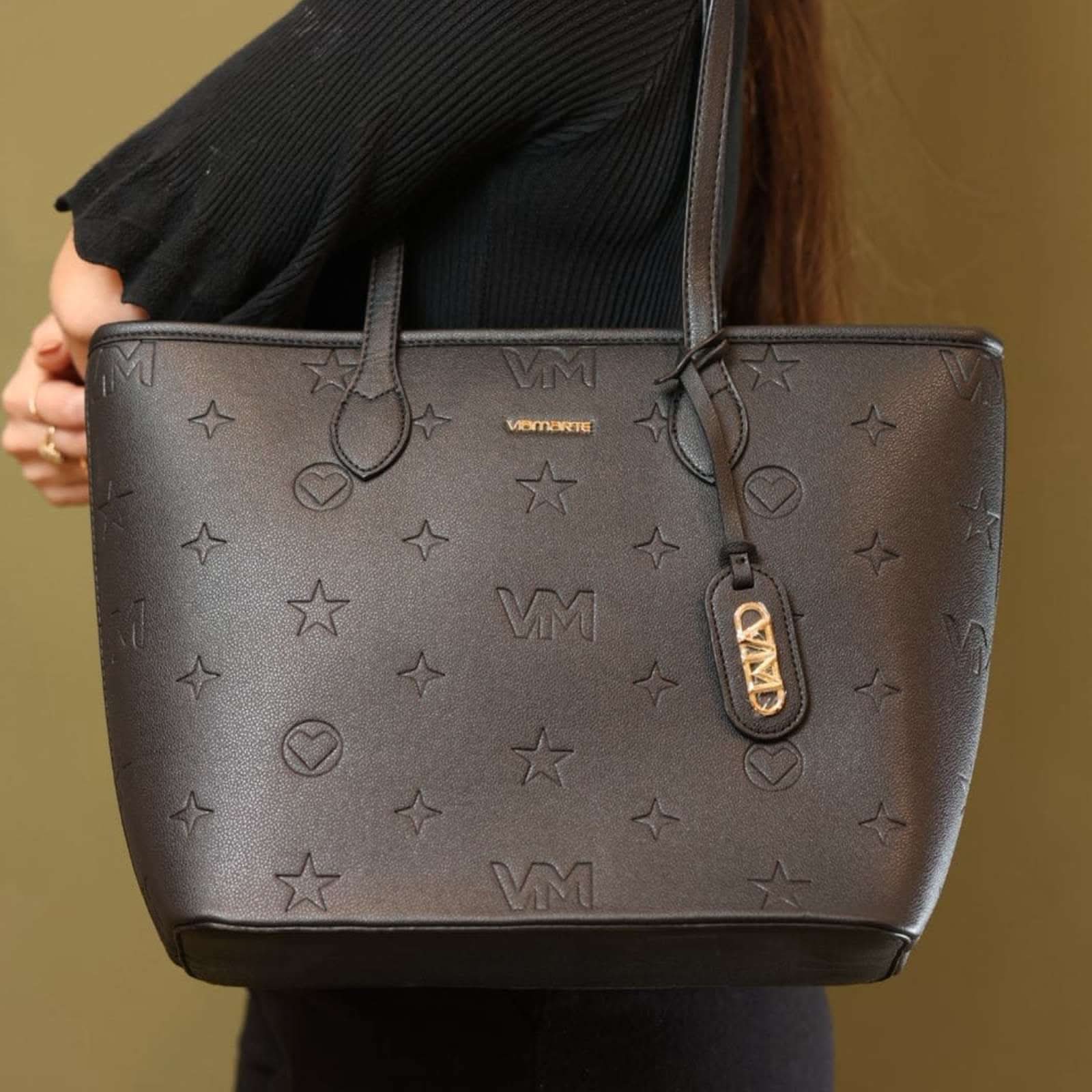 BOLSA SHOPPER ISA PRETO