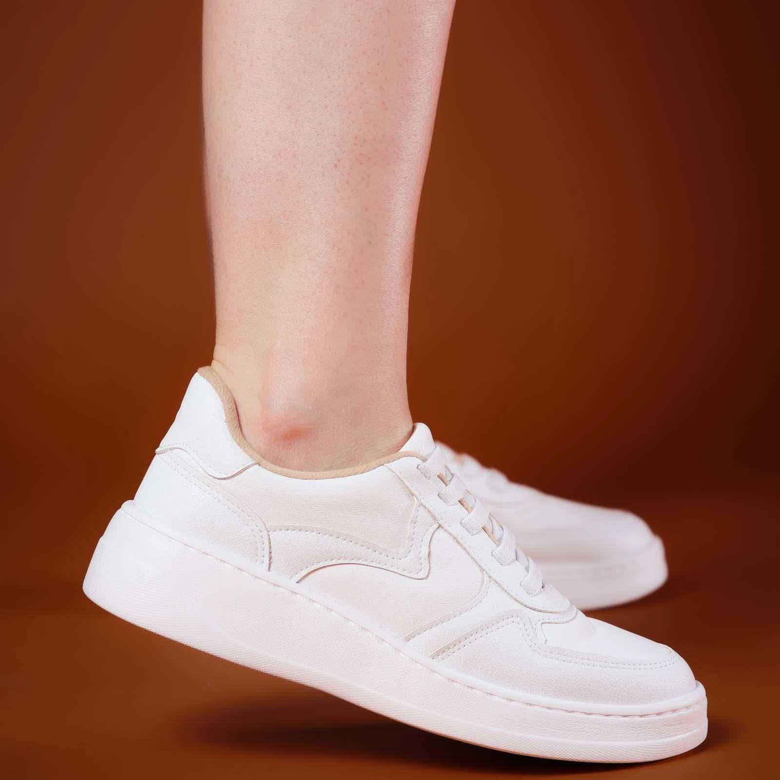 TÊNIS FEMININO COURO NAPA PRA ESPORÃO MAYA - Banana Calçados - 