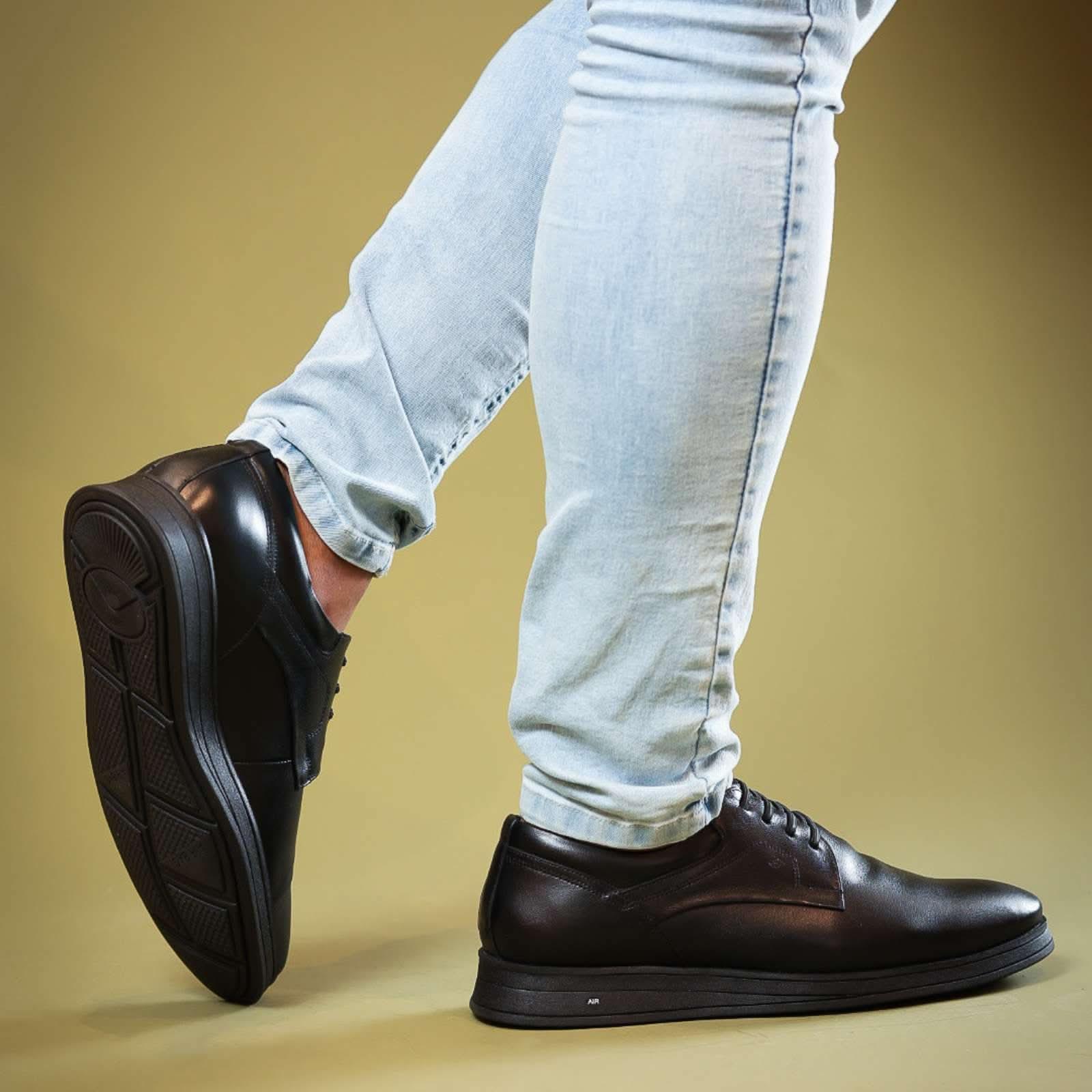 SAPATO MASCULINO CASUAL COURO LEGITIMO PIETRO - Banana Calçados - 
