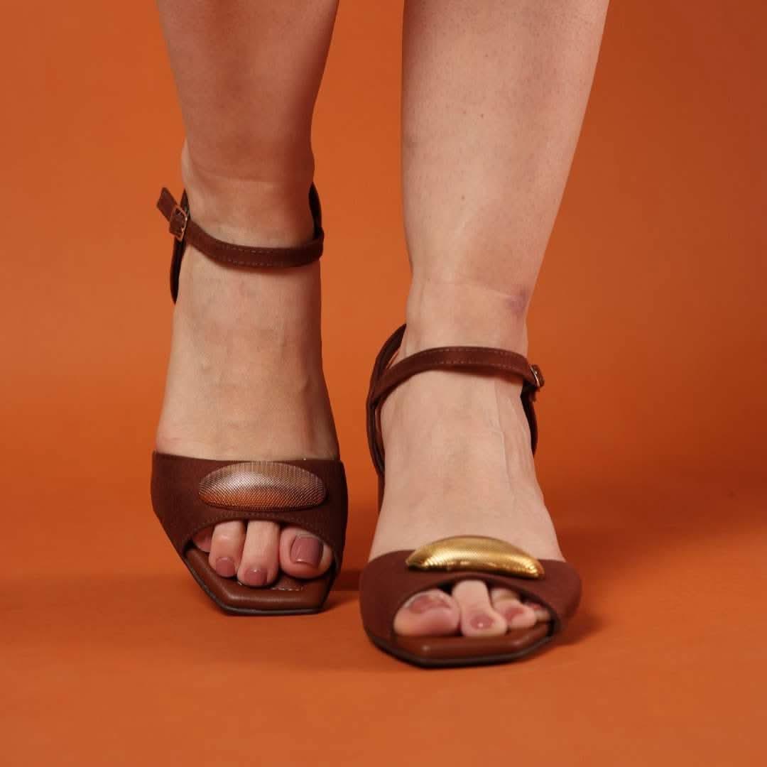 SANDALIA DE SALTO FEMININO ULTRACONFORTO THALIA - Banana Calçados - 