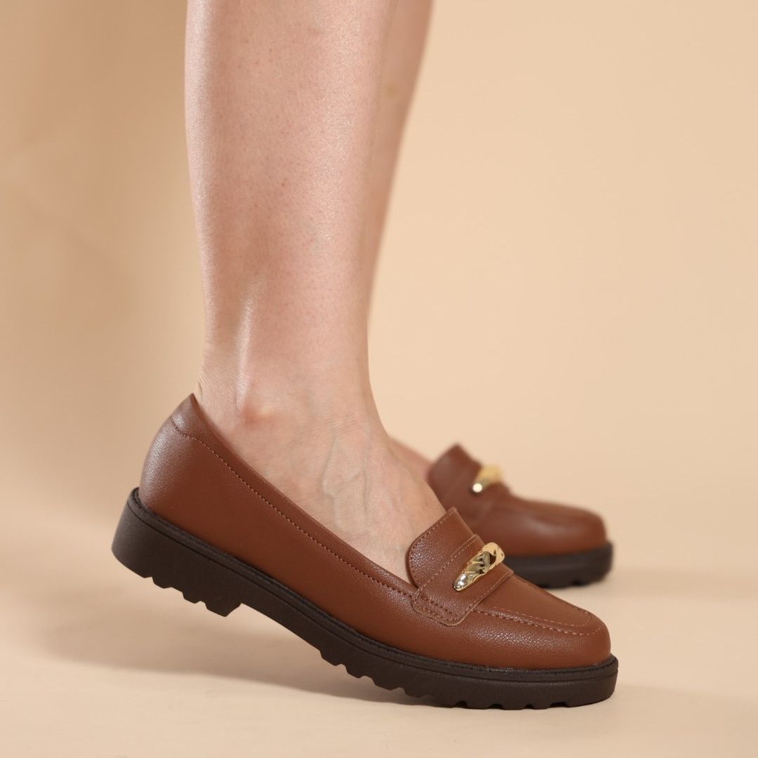 Mocassim Feminino Ortopédico Íris — conforto de verdade para pés sensíveis