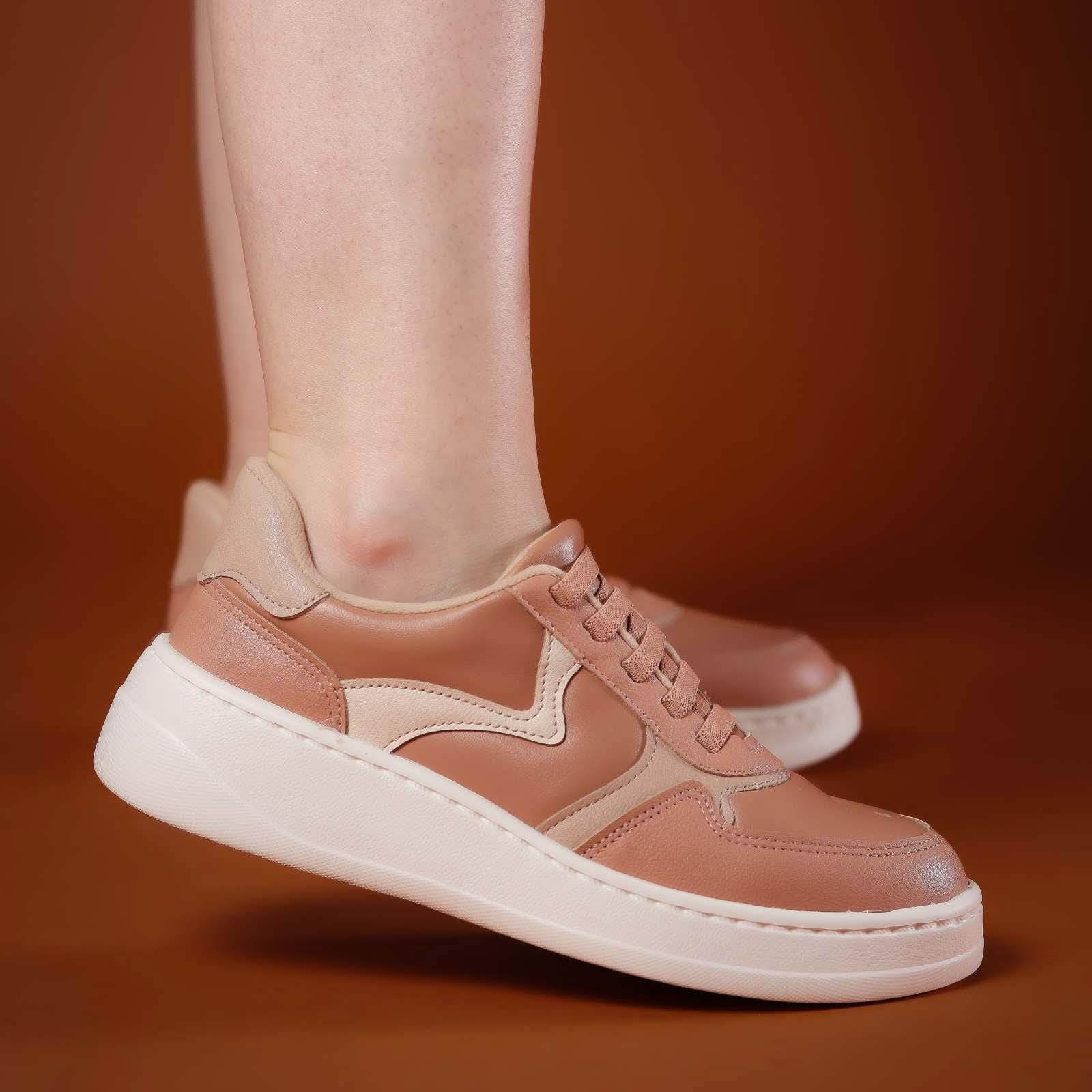 TÊNIS FEMININO COURO NAPA PRA ESPORÃO MAYA - Banana Calçados - 