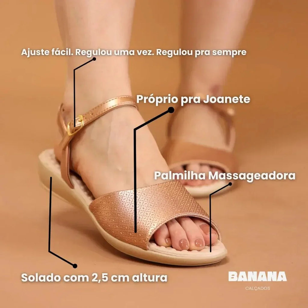 SANDALIA ULTRACONFORTO LIVIA - Banana Calçados - 