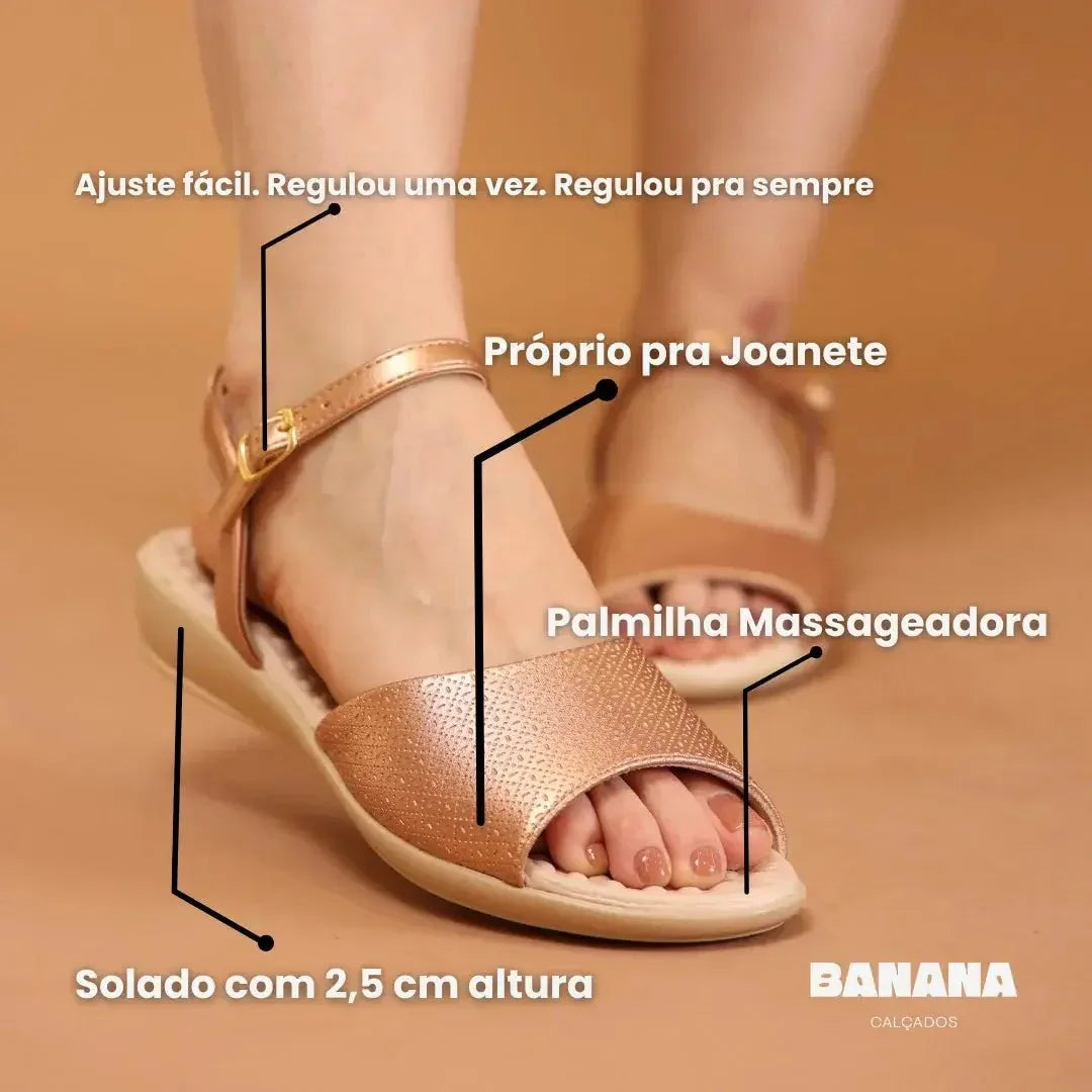 SANDALIA ULTRACONFORTO LIVIA - Banana Calçados - 