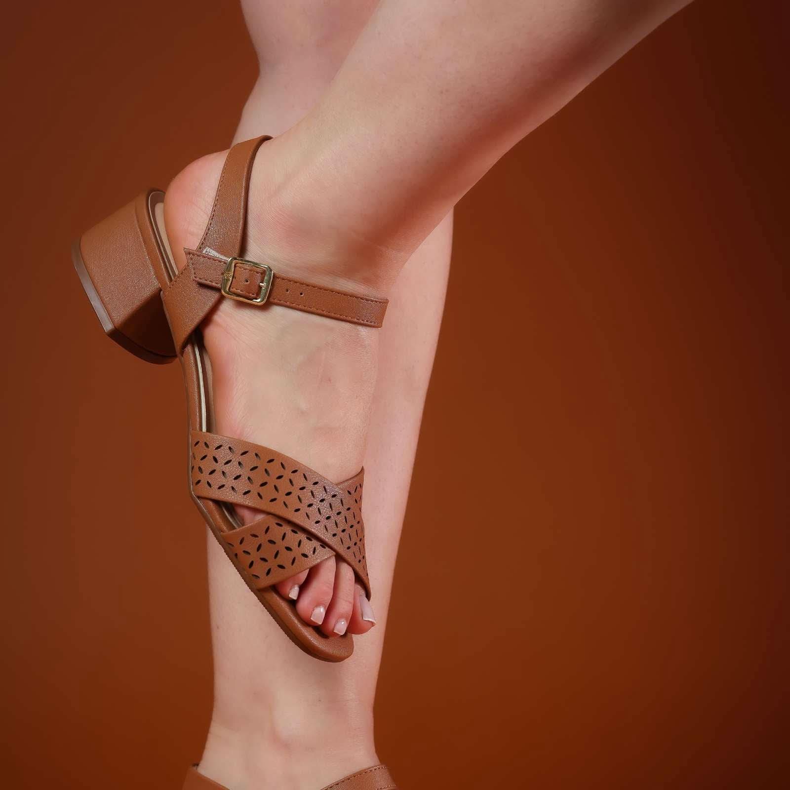 SALTO FEMININO CONFORTO ESTELA - Banana Calçados - 