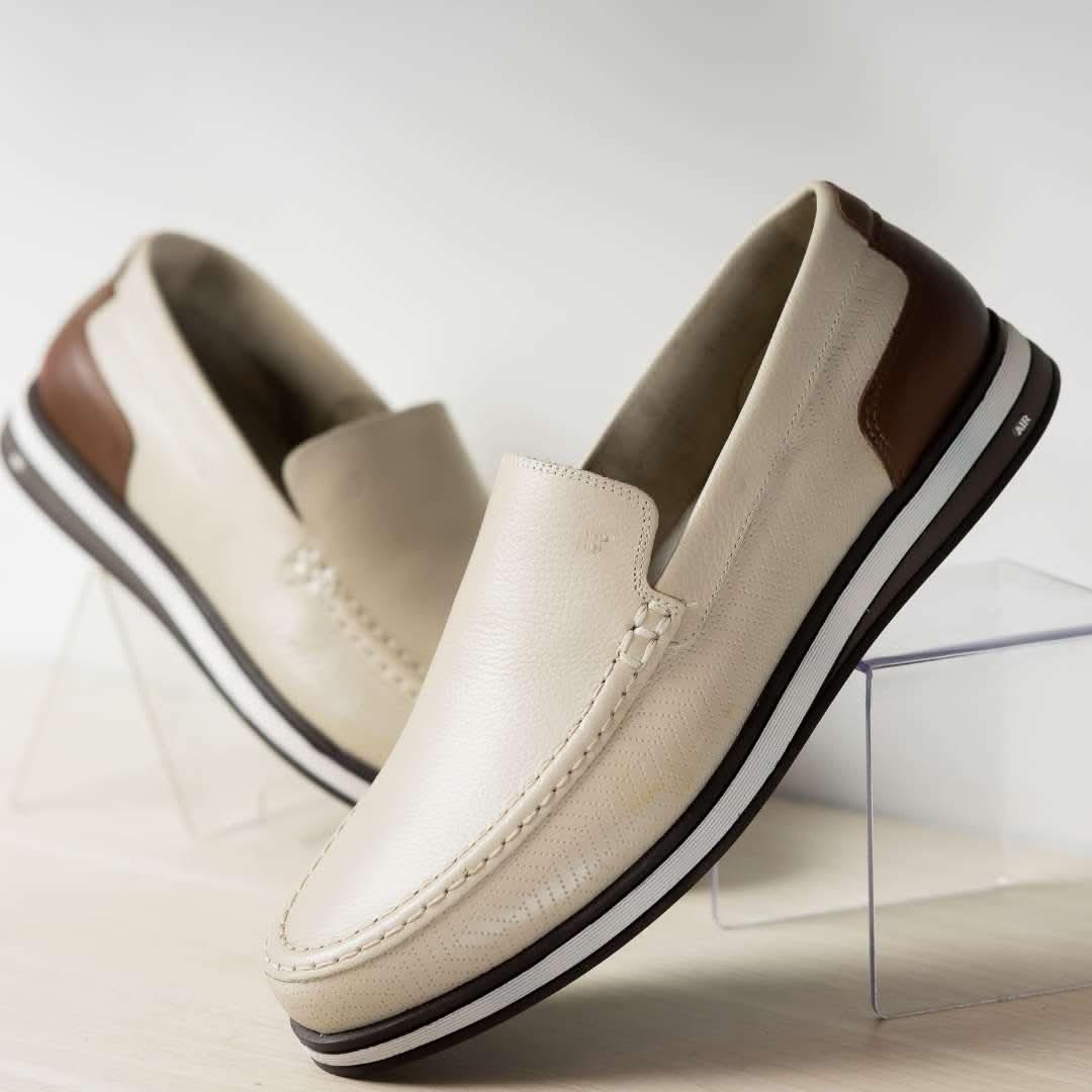 MOCASSIM MASCULINO JOTA PE COURO JAMES - Banana Calçados - 