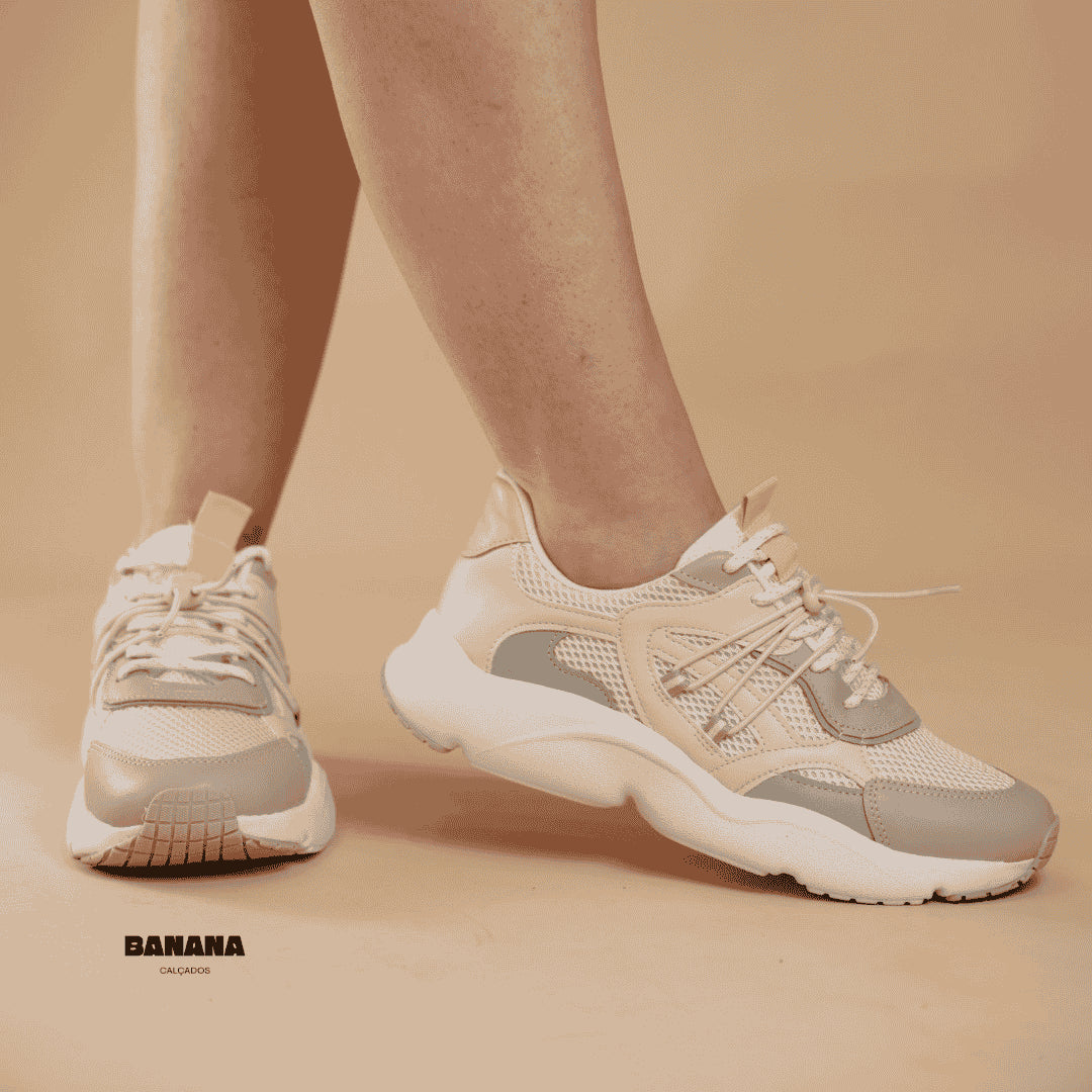 TÊNIS HANA SNEAKER ULTRACONFORTO FEMININO HANA – leveza, estabilidade e conforto para o dia inteiro